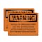 Signmission In Case Of Appliance Fire Use This OSHA Warning Sign, Plastic, 10in W x 7in L, 2PK OS-2PACK-WS-P-710-L-12643 - alternate 1